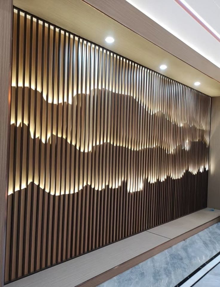 Lighting wall panelling