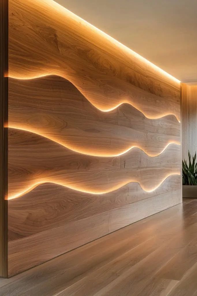 Lighting wall panelling