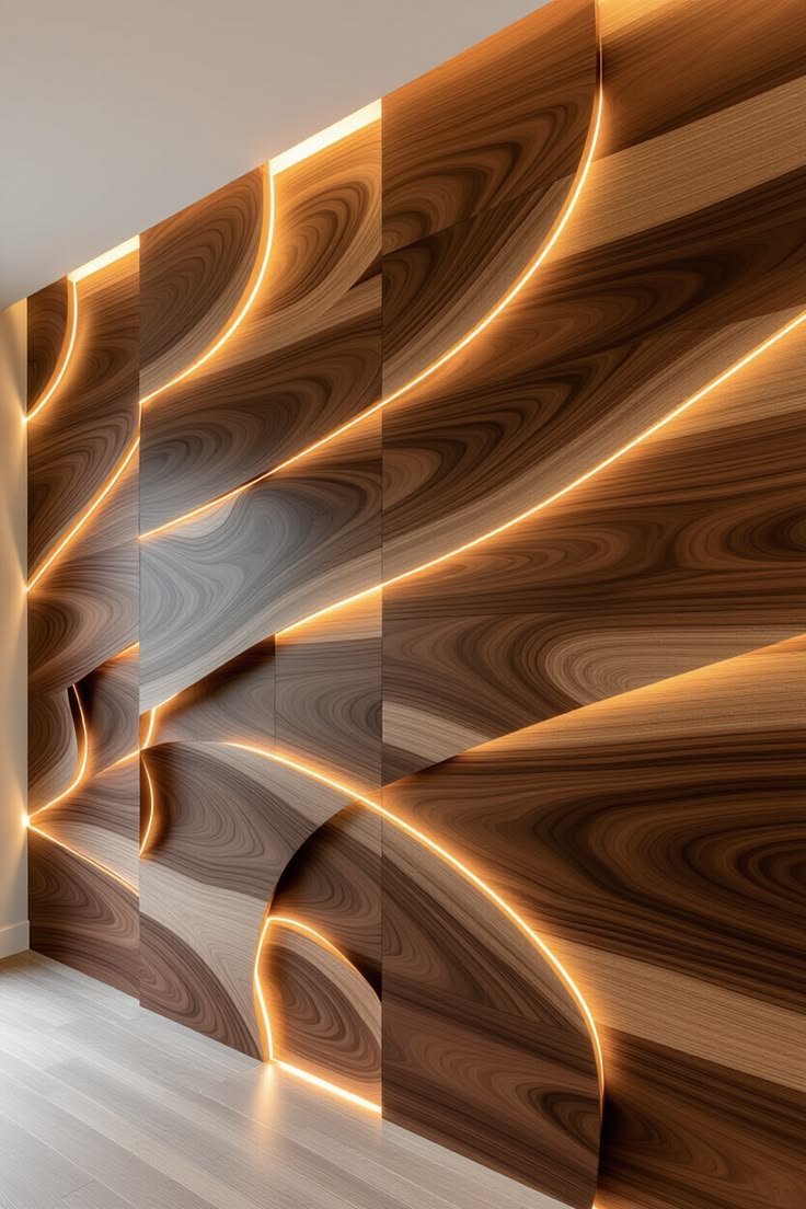 Lighting wall panelling
