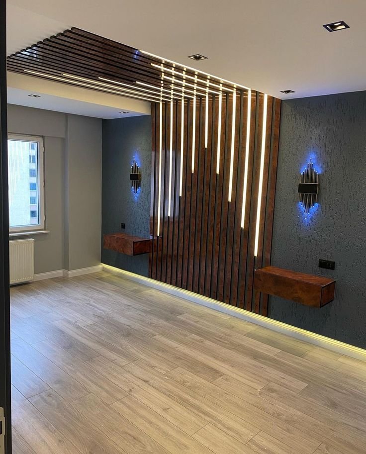 Lighting wall panelling