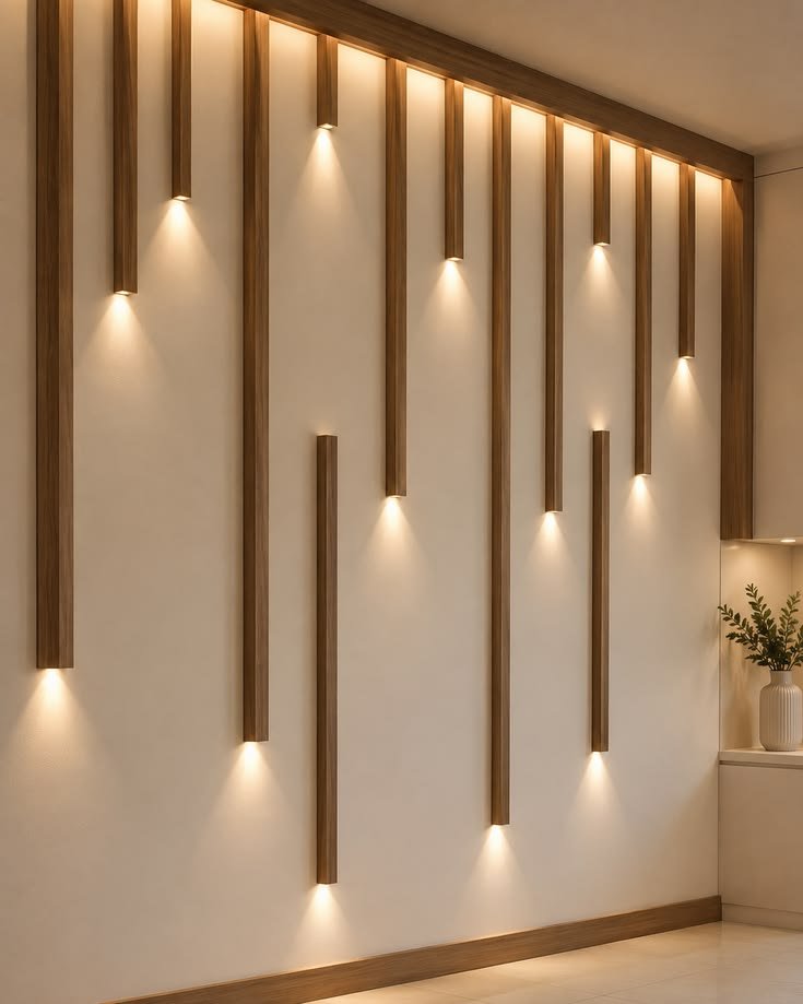 Lighting wall panelling