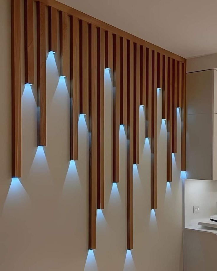 Lighting wall panelling